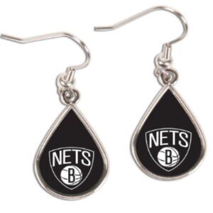 Brooklyn Nets WinCraft Tear Drop Dangle Earrings